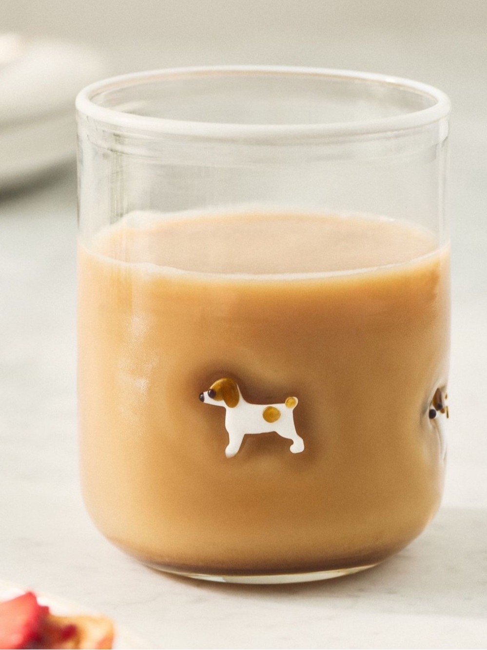Anthropologie Jack Russell ICON JUICE GLASS dog